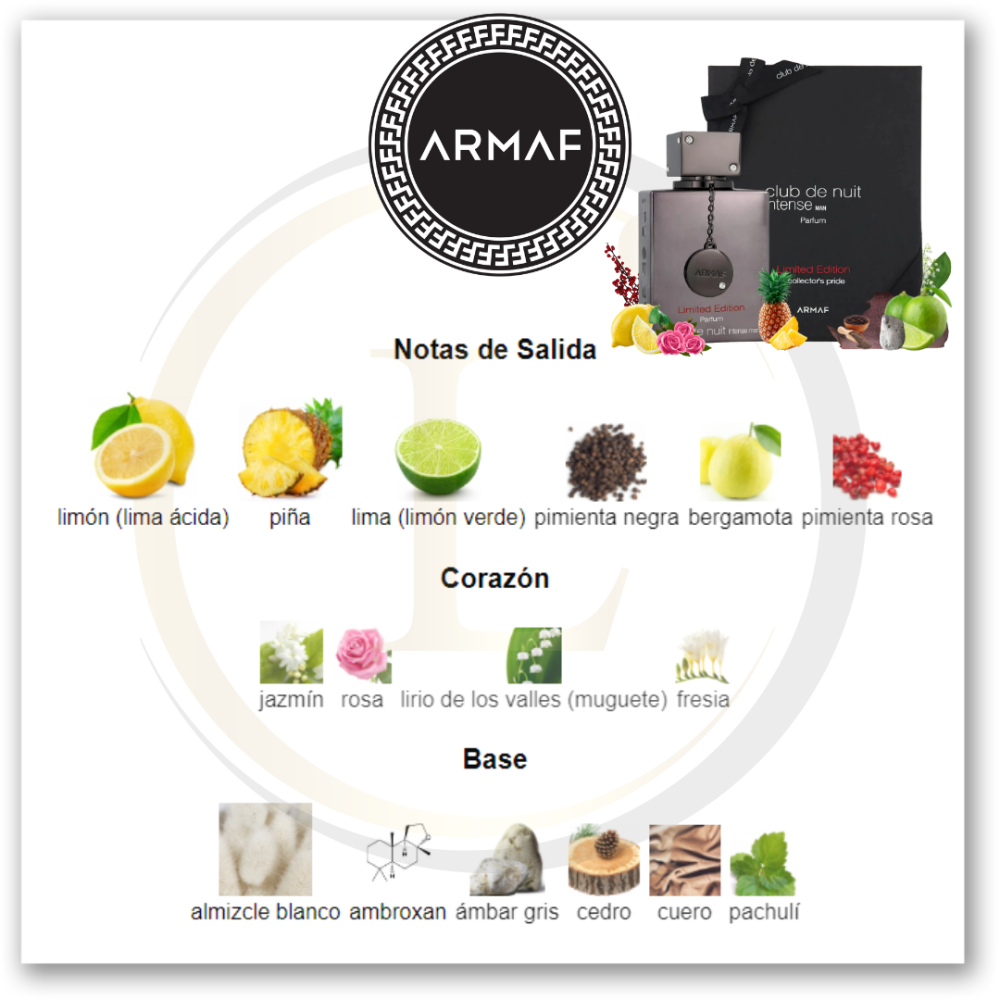 Armaf Club De Nuit Intense  (LE 2023) PARFUM - Imagen 3