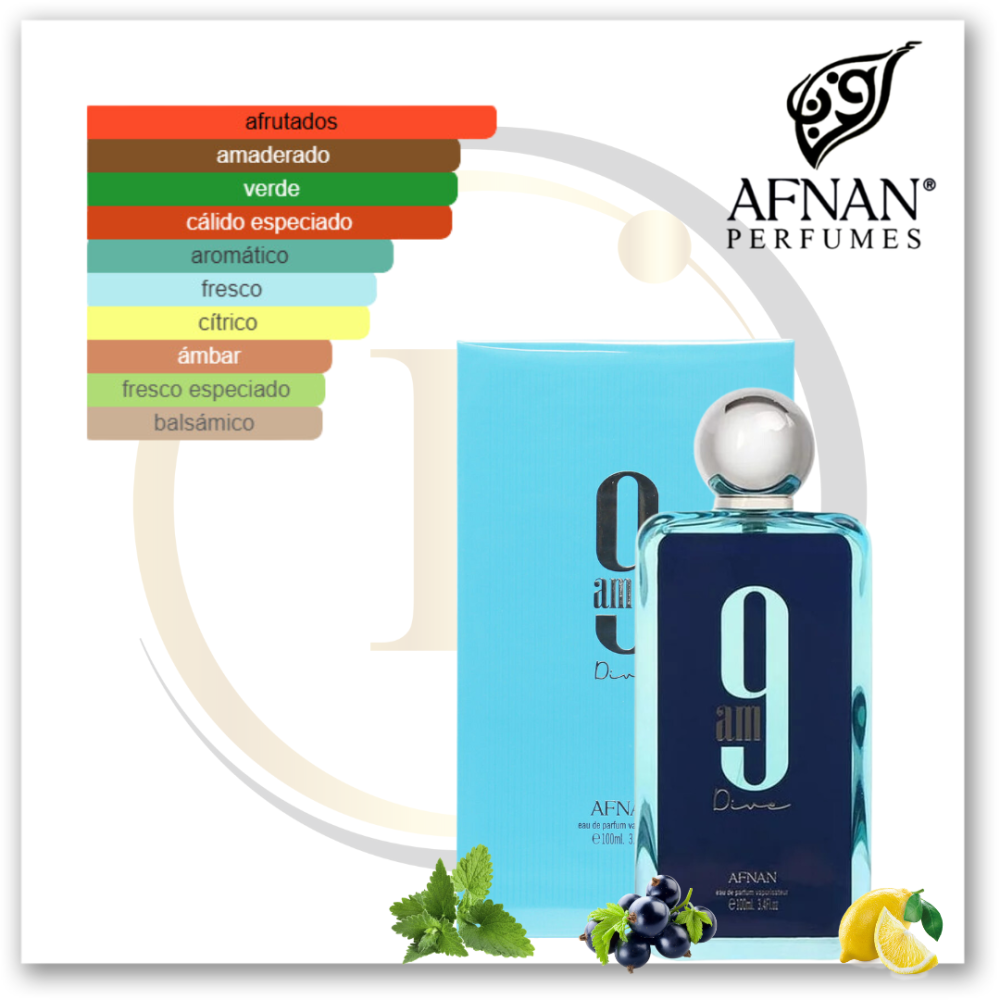 Afnan 9 AM Dive 3.4 Oz EDP - Imagen 2