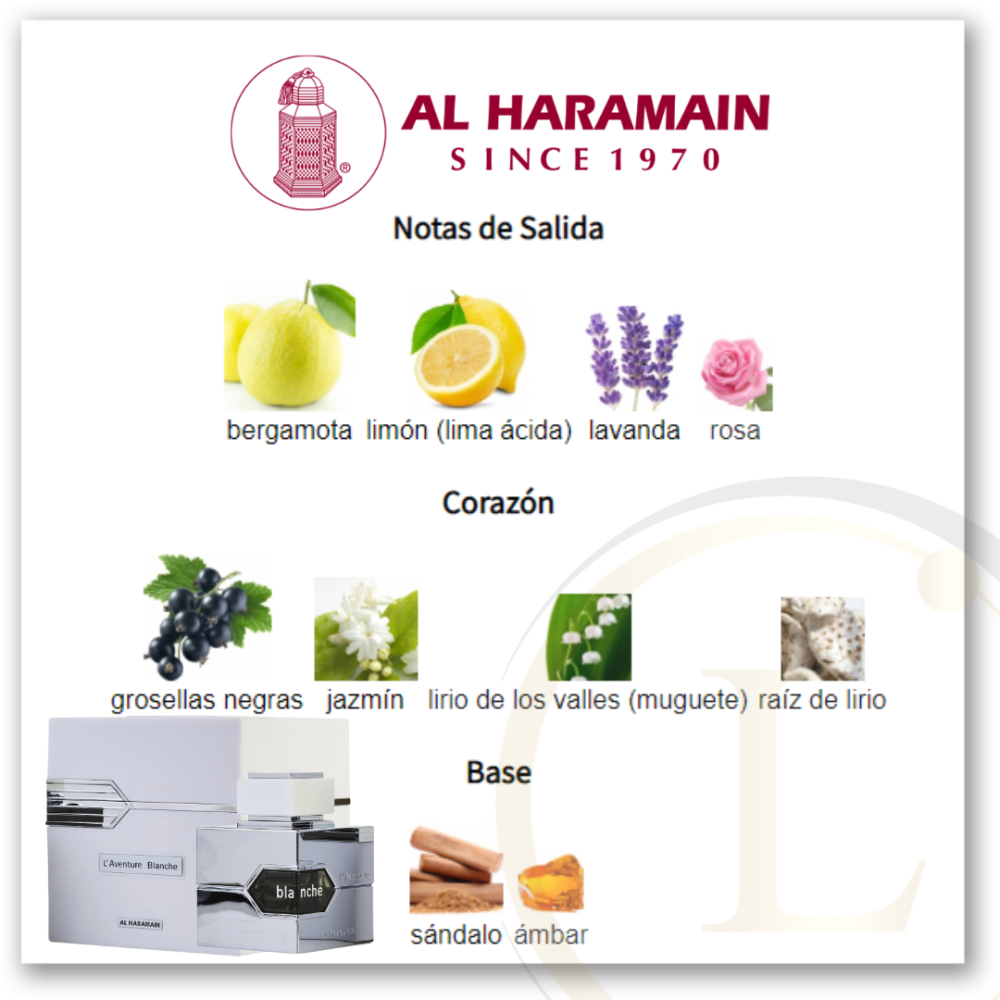 Al Haramain L'Aventure Blanche EDP - Imagen 3