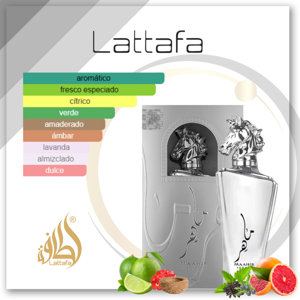Lattafa Maahir Legacy 3.4 Oz EDP - Imagen 2