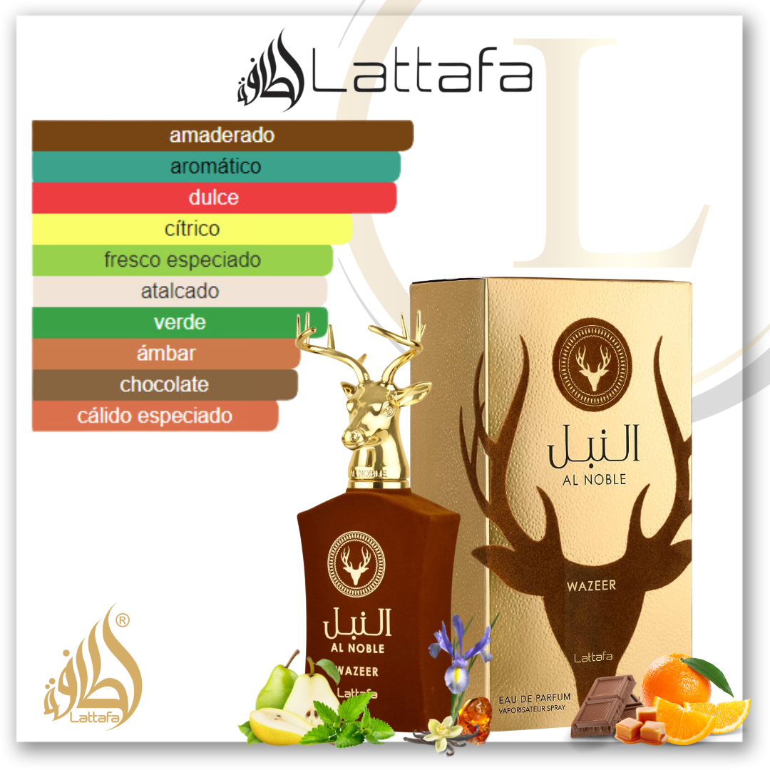 Lattafa Al Noble Wazeer 3.4 Oz EDP - Imagen 2