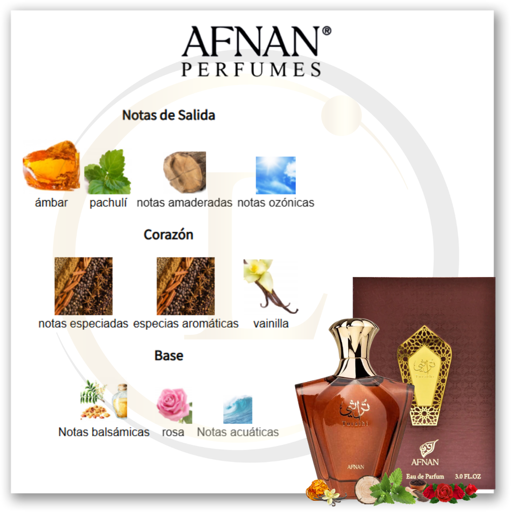 Afnan Turathi Brown 3.0 Oz EDP - Imagen 3
