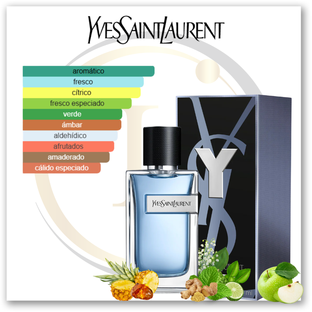 Yves Saint Laurent Y 3.3 Oz EDT (New UPC) - Imagen 2
