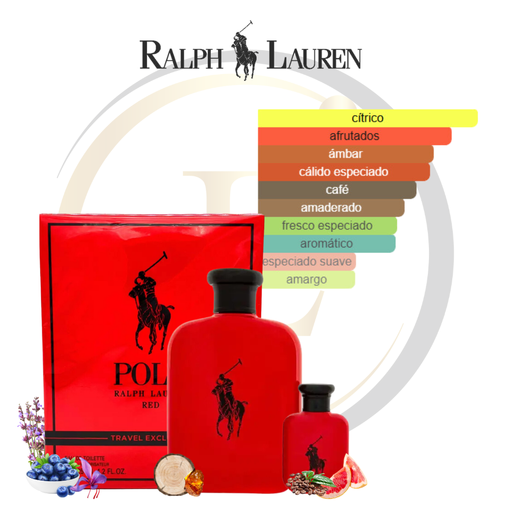 Ralph Lauren Polo Red4.2 EDT + 0.5 EDT Set - Imagen 2