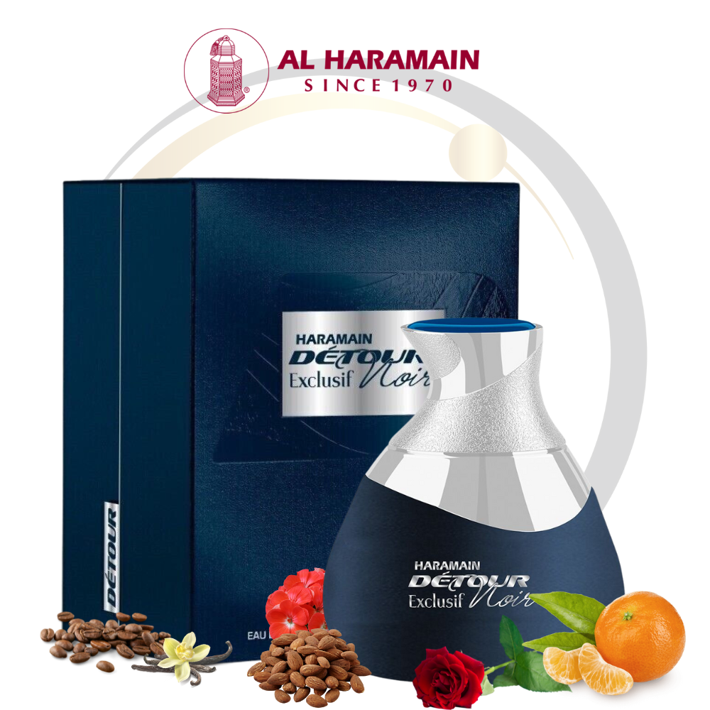Al Haramain Detour Noir Exclusif EDP 3.3 Oz