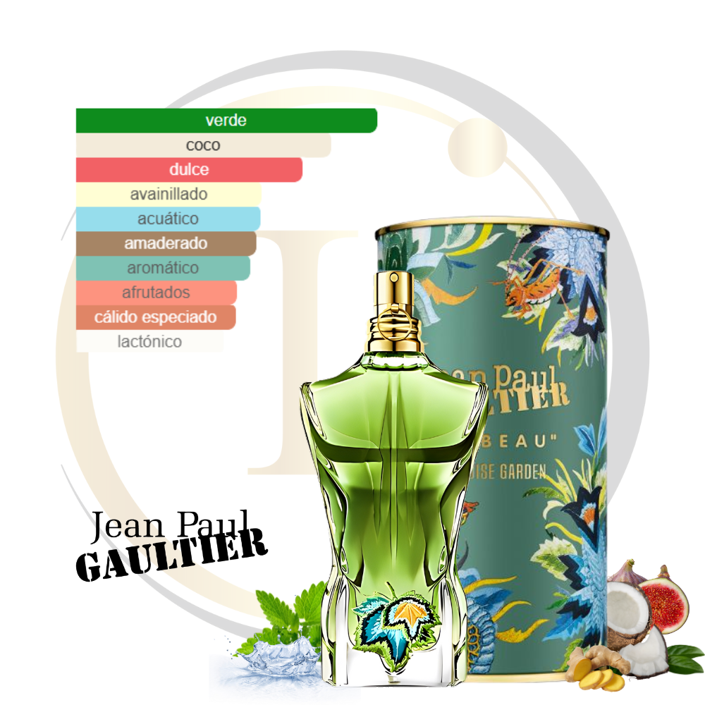 Jean Paul Gaultier Le Beau Paradise Garden EDP 4.2 Oz - Imagen 2