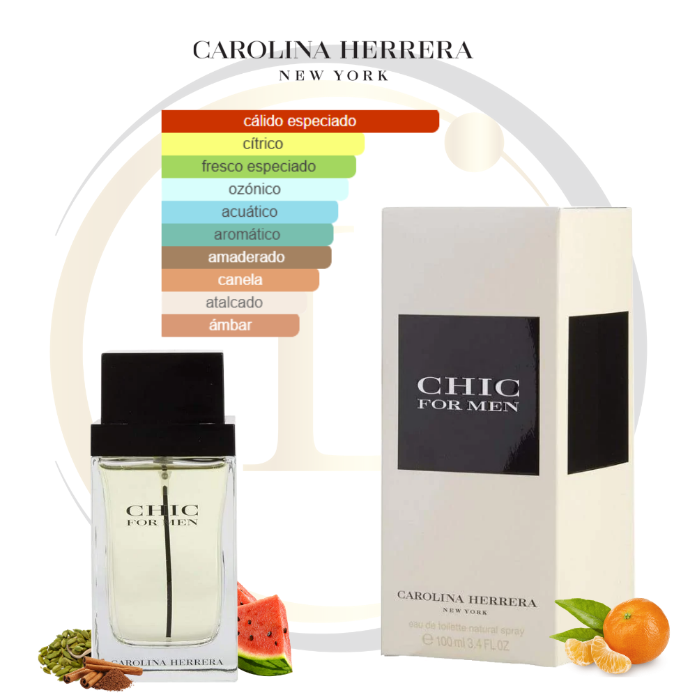 Carolina Herrera CHIC 60 ml EDT men - Imagen 2