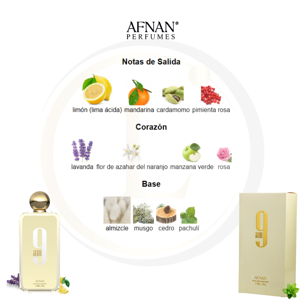 Afnan 9am 3.4 EDP (unisex) - Imagen 3