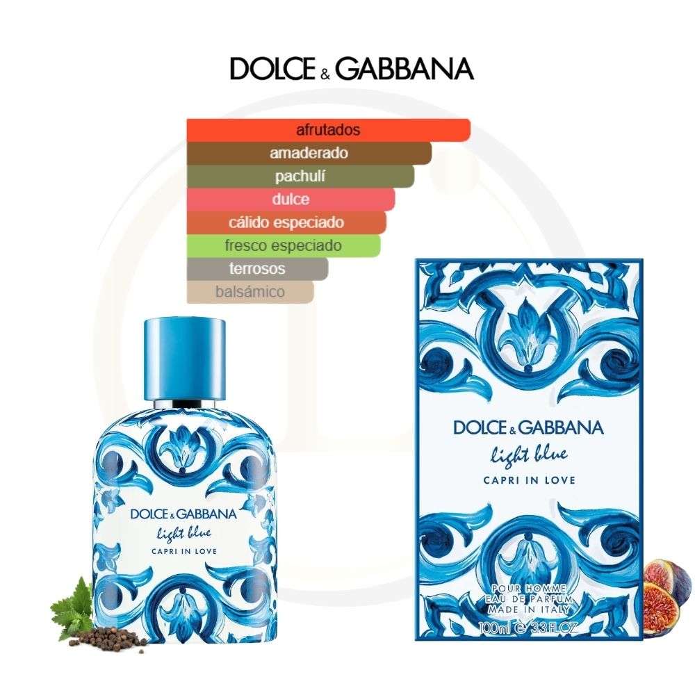 Dolce & Gabbana Light Blue Capri In Love EDP Sp Men - Imagen 2