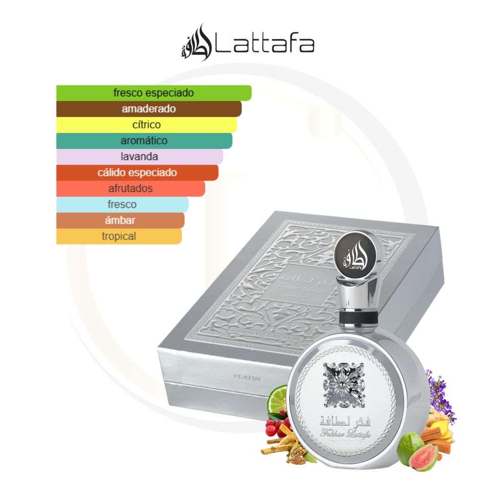 Lattafa Fakhar Platin 3.4 EDP Sp Men - Imagen 2