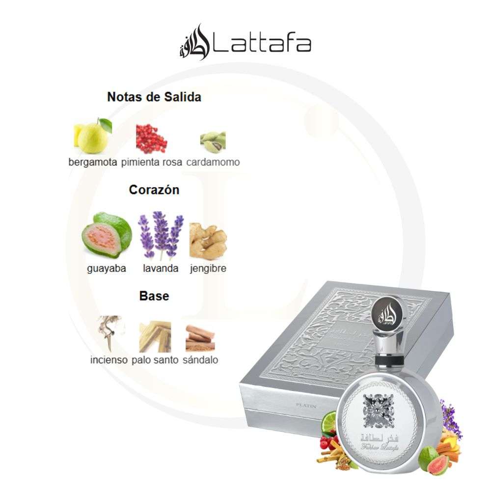 Lattafa Fakhar Platin 3.4 EDP Sp Men - Imagen 3