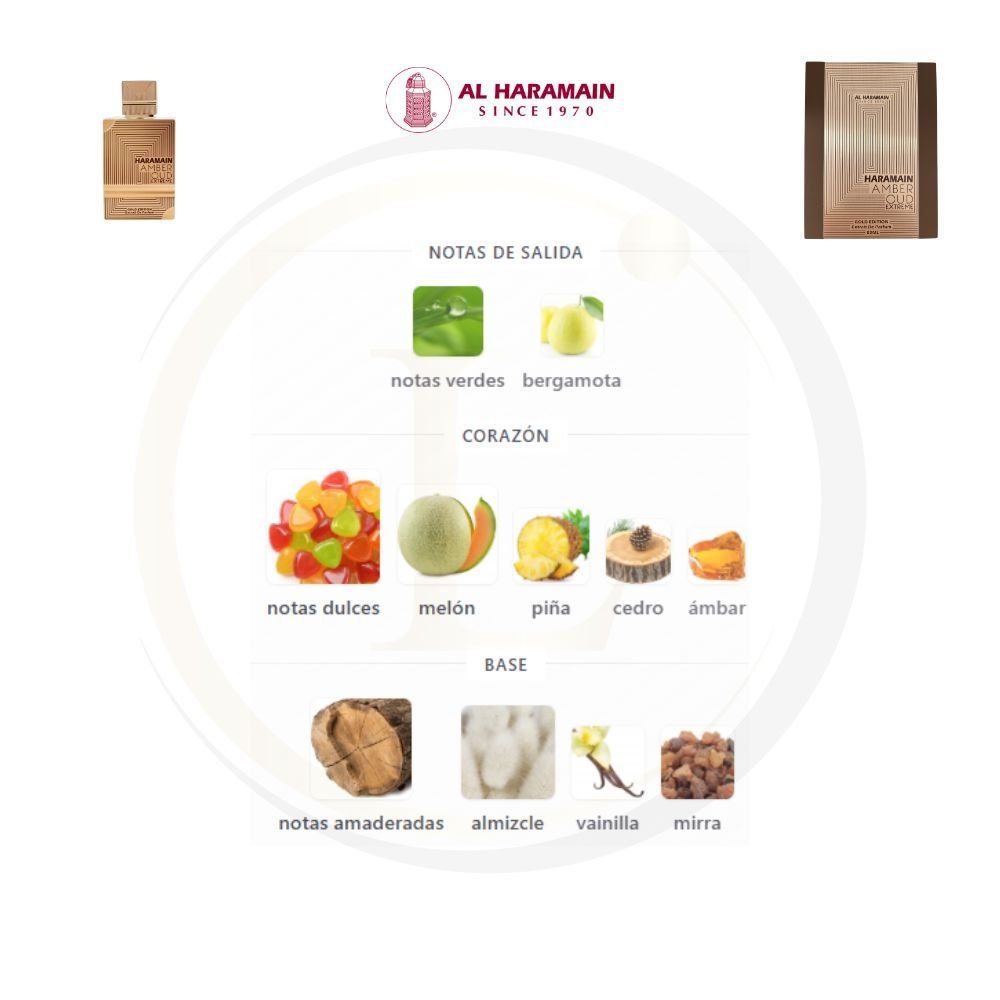 Al Haramain Amber Oud Gold Edition Extreme Pure Perfume - Imagen 3