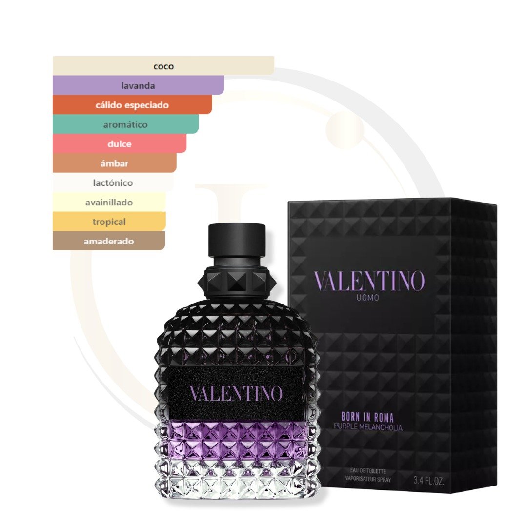 Valentino Uomo Born in Roma Purple Melancholia EDT men - Imagen 2