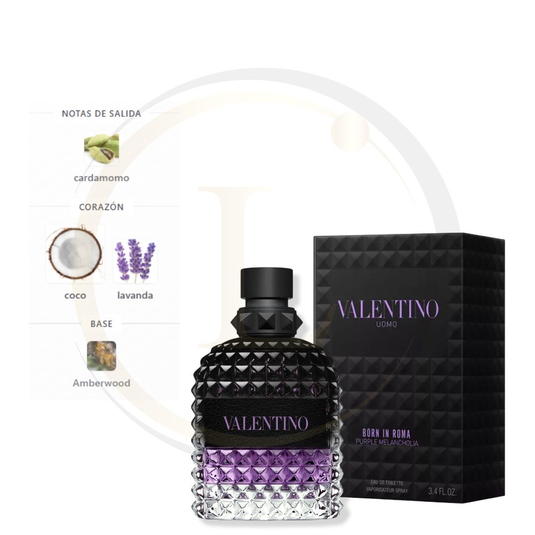 Valentino Uomo Born in Roma Purple Melancholia EDT men - Imagen 3